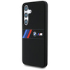 Schutzhülle SAMSUNG GALAXY S25 BMW Silicone Middle Tricolor Stripes MagSafe schwarz