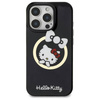 Original Handyhülle IPHONE 16 PRO MAX Hello Kitty Hardcase IML Fun Bow MagSafe (HKHMP16XHFLBK) schwarz