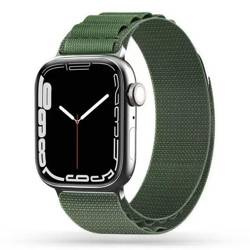 Pasek do APPLE WATCH 4 / 5 / 6 / 7 / 8 / SE / ULTRA (42 / 44 / 45 / 49 MM) Tech-Protect Nylon Pro zielone