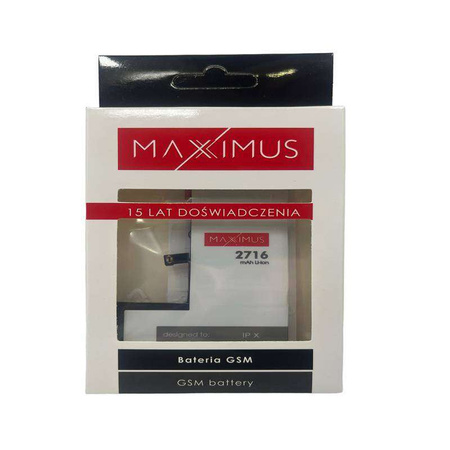 Battery for APPLE IPHONE X 2716mAh Maxximus