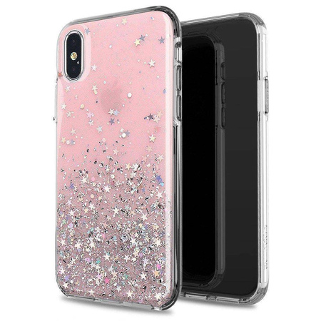 Wozinsky Star Glitter błyszczące etui pokrowiec z brokatem Samsung Galaxy S21+ 5G (S21 Plus 5G) różowy