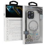 Liavec Moonlight Series Case do Samsung Galaxy S23 Ultra srebrny