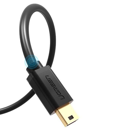 Ugreen kabel przewód USB - mini USB 480 Mbps 3 m czarny (US132 10386)