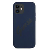 Guess GUHCP12SLSVSBL iPhone 12 mini 5,4" niebieski/blue hardcase Script Vintage