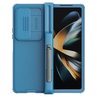 Nillkin CamShield Pro Case (suit) case for Samsung Galaxy Z Fold 4 cover with camera cover stand blue