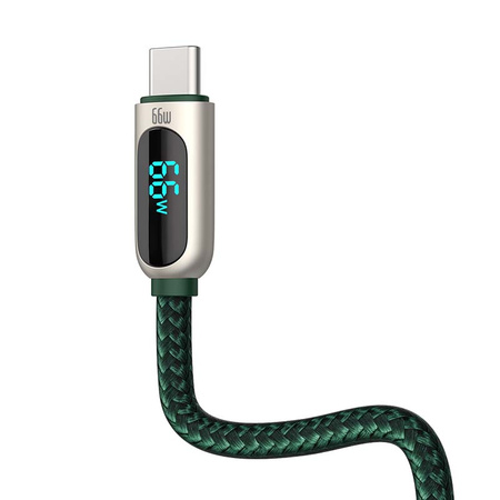 Baseus Display Cable USB to Type-C, 66W, 1m (green)