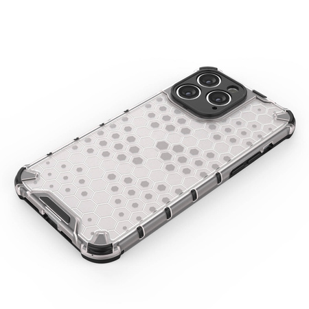 Honeycomb etui iPhone 14 Pro Max pancerny hybrydowy pokrowiec przezroczyste