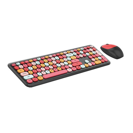 Wireless keyboard + mouse set MOFII 666 2.4G (Black&Red)