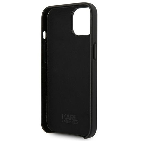 Karl Lagerfeld Leather Perforated Logo Case - Etui iPhone 14 Plus (czarny)