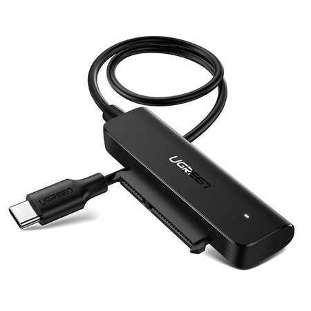 Ugreen adapter przejściówka dysku HDD SSD 2,5'' SATA III 3.0 - USB Typ C 3.2 Gen 1 (SuperSpeed USB 5 Gbps) czarny (70610 CM321)