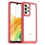 Outer Space Case für Samsung Galaxy A33 5G Hülle mit flexiblem Rahmen rot