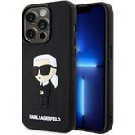 Karl Lagerfeld KLHCP14L3DRKINK iPhone 14 Pro 6.1" black/black hardcase Rubber Ikonik 3D