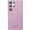 Guess Glitter Script case for Samsung Galaxy S24 Ultra - purple