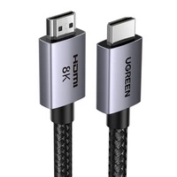 Kabel Ugreen HD171 ze złączami HDMI 2.1 8K certyfikowany o długości 1 m - szary