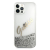 Guess GUHCP12LGLVSSI iPhone 12 Pro Max 6,7" srebrny/silver hardcase Glitter Vintage Script