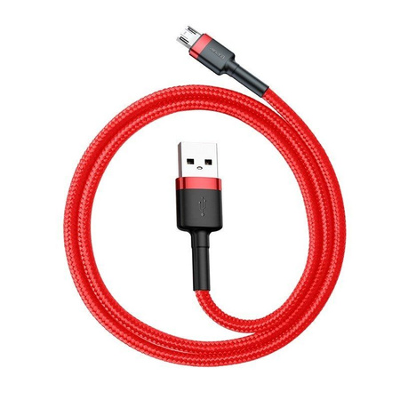 Baseus Cafule Cable - Dwustronny kabel połączeniowy micro USB na USB QC 3.0, 1.5 A, 2 m (czerwony)