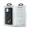 Karl Lagerfeld KLHCP13MPQDSMGK iPhone 13 6.1" czarny/black hardcase Diagonal Quilted Script