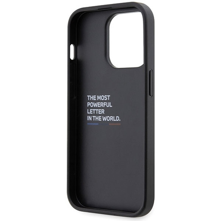 Case BMW BMHCP14L22GSLK iPhone 14 Pro 6.1&quot; black/black hardcase Grip Hot Stamp