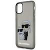 Oryginalne Etui IPHONE 11 / XR Karl Lagerfeld Hardcase Gliter Karl&Choupette (KLHCN61HNKCTGK) czarne