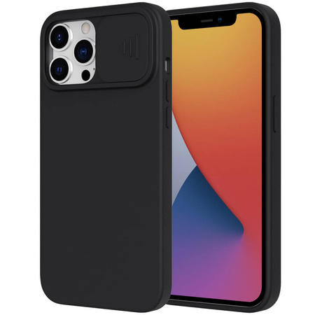 Etui IPHONE 13 PRO MAX Silikonowe z Osłoną na Aparat Nexeri Silicone Lens czarne