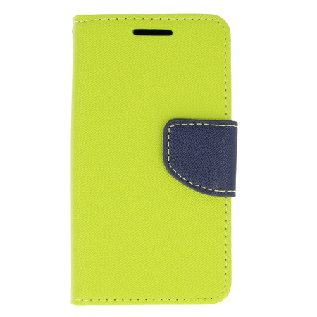 Etui portfel Fancy ALCATEL PIXI 4 limonkowe