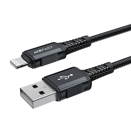 Acefast cable MFI USB - Lightning 1,8m, 2,4A black (C4-02 A Black)