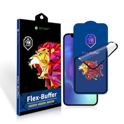 Szkło hybrydowe Bestsuit Flex-Buffer 5D z powłoką antybakteryjną Biomaster do iPhone 12 Pro Max czarny