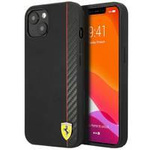 Ferrari FESAXHCP13SBK iPhone 13 mini 5,4" czarny/black hardcase On Track Carbon Stripe