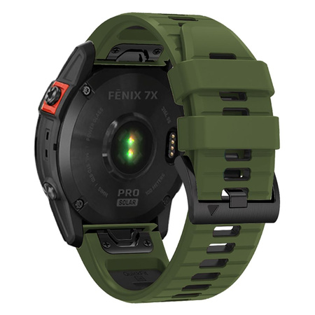 Strap for GARMIN FENIX 3 / 5X / 3HR / 5X PLUS / 6X / 6X PRO / 7X Tech-Protect IconBand green and white