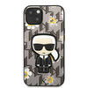 Original Case IPHONE 13 MINI Karl Lagerfeld Flower Ikonik Karl (KLHCP13SPMNFIK1) gray