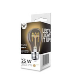 Żarówka LED Filament E27 A60 4W 230V 2000K 250lm SF złota Forever Light