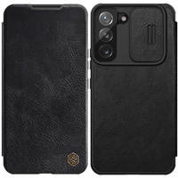 Nillkin Qin Leather Pro Case Case for Samsung Galaxy S22 + (S22 Plus) Camera Protector Holster Cover Flip Cover Black