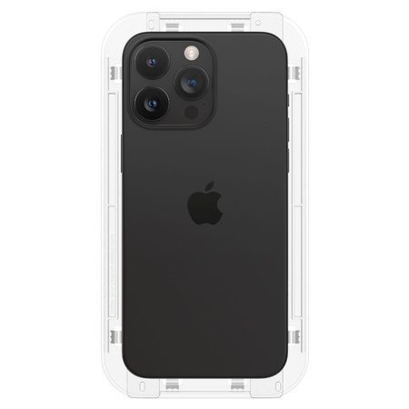 GEHÄRTETES GLAS Spigen GLAS.TR „EZ FIT“ FC 2ER-PACK IPHONE 15 PRO MAX SCHWARZ