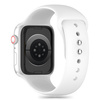 Tech-Protect Silikonarmband für Apple Watch 4/5/6/7/8/9/SE (38/40/41 mm) – Weiß