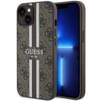 Guess GUHMP14SP4RPSW iPhone 14 6.1&quot; brown/brown hardcase 4G Printed Stripes MagSafe