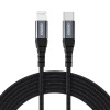 Choetech IP0041 USB-C / Lightning MFi 480 Mbit/s 3A 2 m Kabel – Schwarz