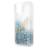 Guess GUHCP12LGLVSBL iPhone 12 Pro Max 6,7" niebieski/blue hardcase Glitter Vintage Script