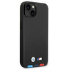 Original Case IPHONE 14 BMW Leather Stamp Tricolor MagSafe (BMHMP14S22PTDK) black