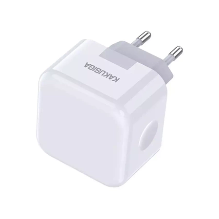 Ładowarka Sieciowa 20W 3A 2xPD3.0 USB-C KAKUSIGA Dual Port Smart Charger KSC-816 biała