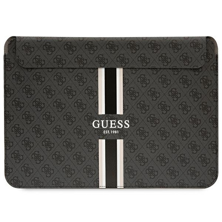 Guess Sleeve GUCS14P4RPSK 14" schwarz/schwarz 4G bedruckte Streifen