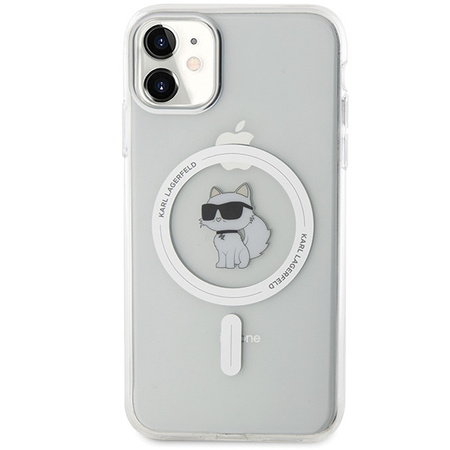 Karl Lagerfeld KLHMN61HFCCNOT iPhone 11 /Xr przezroczysty/transparent hardcase IML Choupette MagSafe