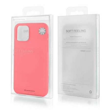 Case IPHONE 14 PRO MAX Matte Silicone Mercury Soft Jelly light pink