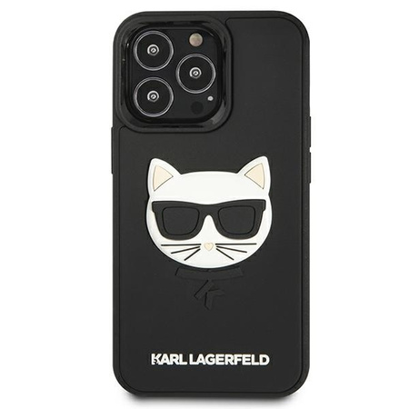 Karl Lagerfeld KLHCP13LCH3DBK 13 Pro / 13 6.1 &quot;black / black hardcase 3D Rubber Choupette