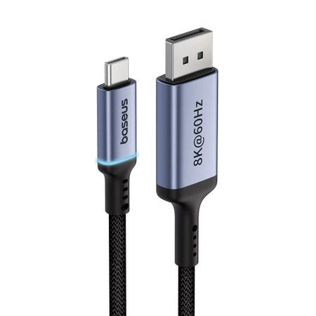 Kabel jednokierunkowy Baseus High Definition Series USB-C do DisplayPort 1.4 8K 60Hz 1.5m - czarny