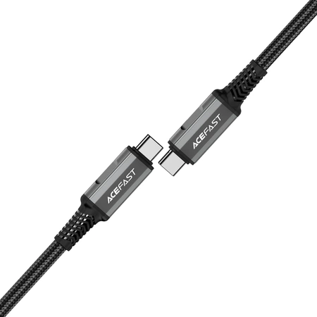 Kabel Acefast C1-09 USB-C / USB-C USB4 PD3.1 5A 1m - szaroczarny