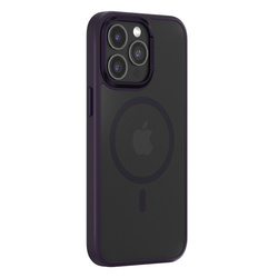 Comma nakładka Joy Elegant Mag do iPhone 15 Pro Max ciemno fioletowa