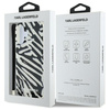 Karl Lagerfeld nakładka do iPhone 16 6,1" KLHCP16SHZBPKCCK czarna Hardcase IML Zebra Pattern & Cord