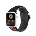 Dux Ducis Strap (Outdoor  Version) pasek Apple Watch Ultra, SE, 8, 7, 6, 5, 4, 3, 2, 1 (49, 45, 44, 42  mm) nylonowa opaska bransoleta czarno-czerwony