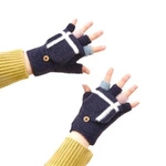 Women's/children's winter phone gloves - black