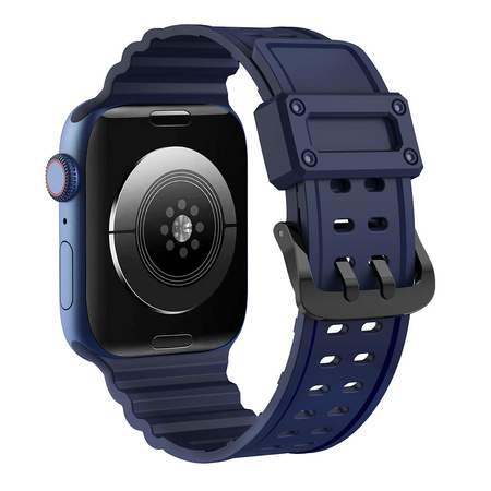 Strap Triple Protection strap for Apple Watch SE, 8, 7, 6, 5, 4, 3, 2, 1 (41, 40, 38 mm) bracelet navy blue